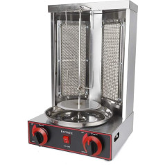 3000W 220V LPG gāze Döner Kebab Maschine Gāzes Döner Kebab Grils Dönergrill Gyrosgrill Kebap Grill Dönergrill Tischgrill Döner BBQ Edelstahl