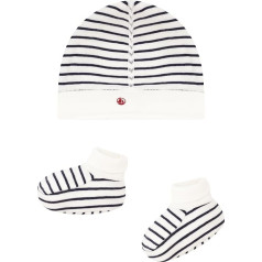 Petit Bateau Unisex kūdikių kepurė + šlepetės