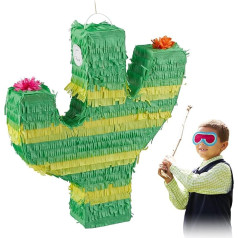 2 x Hanging Pinata Cactus Kids Boys & Girls Birthday Pinata aizpildīšanai Cactus Pinata Green Yellow