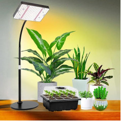 Augu lampa LED pilna spektra, UV-IR pilna spektra augu gaisma telpaugiem, augu LED gaisma 2000 lūmenu, Augu lampa LED 208 LED, Augu lampa augiem, Daisy Chain, ieslēgšanas/izslēgšanas slēdzis