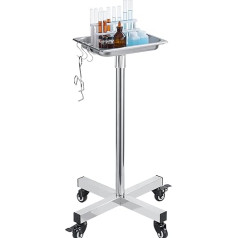 VEVOR Laboratorijas ratiņi Medicīnas tehnika Servēšanas ratiņi 811-1396 mm Regulējams ar atvilktnēm 16,5 kg kravnesība 325 x 265 mm Laboratorijas ratiņi Medicīnas ratiņi Frizētavas Zobārstniecības klīnikas