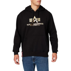 ALPHA INDUSTRIES Herren Basic Hoody Foil Print Kapuzensweat Kapuzenpulovers