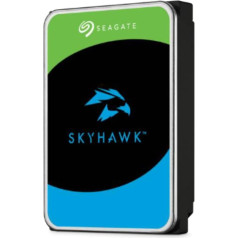 Seagate SkyHawk ST8000VX010 8TB iekšējais cietais disks, video ierakstīšana līdz 64 kamerām, 3,5 collu, 64 MB kešatmiņa, SATA 6 GB/s, sudraba krāsā, FFP, ieskaitot 3 gadu glābšanas pakalpojumu