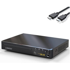 Lonpoo DVD atskaņotājs ar HDMI kabeli