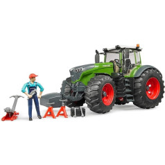 bruder 04041 - Fendt 1050 Vario mit Mechaniker & Werkstattausstattung - 1:16 Traktor Trecker Schlepper Bulldog Reparatur-Werkstatt Handwerker bworld