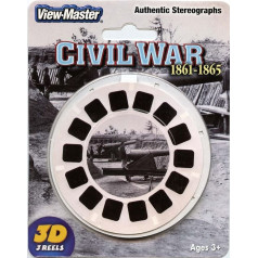 Pilsoņu kara autentiskas stereogrāfijas 1861-1865 - Classic ViewMaster 3 ruļļi kartē