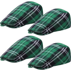 Pack of 4 Vīriešu Flat Cap Gatsby Newsboy cepure braukšanas Cabbie medību cepure