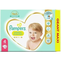 Pampers (vecā versija), 4 izmērs, 9kg14kg 74 autiņbiksītes, daudzkrāsainas