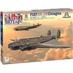 Italeri 1447S 1:72 FIAT BR.20 Cicogna, Precīza replika, Celtniecības modeļi, Amatniecība, Hobiji, Līmēšana, Plastmasas komplekts, Montāža, Pelēks