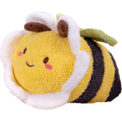 TONGSONG 35 cm Fuzzy Flower Bumblebee Cuddly Toy Honey Bee Pulsh with Flower Face and Wings Cuddly Bumblebee Plush Toy Honey Bee Anime dāvanas bērniem un mīļotājiem