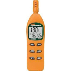 Extech RH300 digitālais psihrometrs, 0 līdz 100% RH/, -4 līdz 122°C