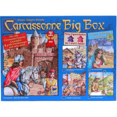 Hans im Gl Carcassonne Big Box 2014 Pamatspēle ar upi un 4 paplašinājumiem