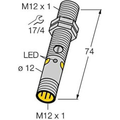 3077187 - M12PLVQ8, optisks sensors Reflexionslichtschranke