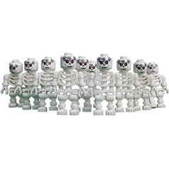 Lego 10 белых скелетов Minifigures Spooky Haunting