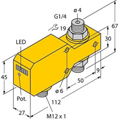 6870645-FCI-D04A4P-ARX-H1140,Strömungsüberwachung Inline-Sensor