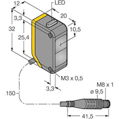 3078223 - Q20PRQ, optisks sensors (Empfänger)