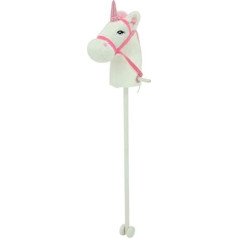 Sweety Toys 10554 Vienradzis zirgs balts ar gaudoņa un gaudoņa skaņas funkciju