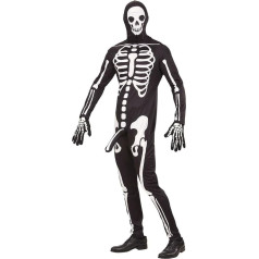 shoperama Vīriešu Frivolous Skeleton Horny Skeleton kostīms Funny Skeleton kostīms Jumpsuit Halloween JGA Stag Night