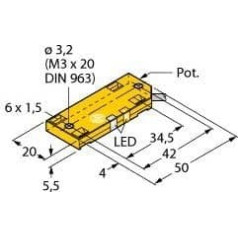 TURCK Bezkontakta sensors kapacitatīvais BC10 qf5,5 RP6X2 Kapacitatīvais 4047101149562