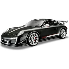 Porsche 911 997 GT3 RS 4.0 Coupe Black Silver 2004-2012 1/18 Bburago Model Car