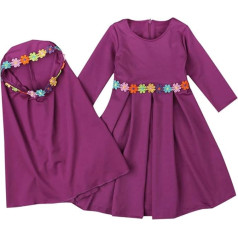 OBiQuzz Girls Long Sleeves for Embroidery Hijab Abaya Baby Long with Islamic Girls Clothing & Skirt Advent Calendar Books Girls