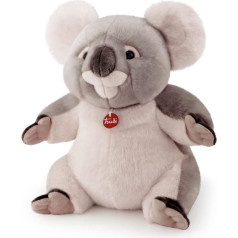 Trudi 27753 Klasiskā plīša rotaļlieta Koala Jamin, apm. 49 cm, XL izmērs, augstas kvalitātes mīkstā rotaļlieta ar mīkstiem materiāliem, plīša rotaļlieta ar reālistiskām detaļām, mazgājama, mīļa rotaļlieta bērniem, pelēka