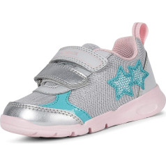 Geox B Runner Children's Shoes Trainers Grey Fabric B02H8C-01402-C1100