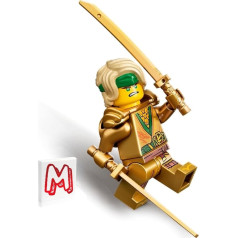 Lego Ninjago Legacy minifigūriņa - Lloids (Zelta nindzja) ar diviem zobeniem 71735