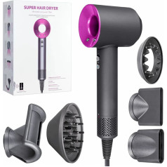 Wooco Leafless Hair Dryer with 5 Magnetic Nozzles 1600W