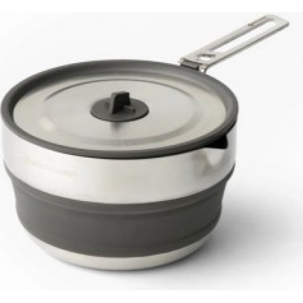 Salokāms katls DETOUR Stainless Steel Collapsible Pouring Pot 1,8L  Beluga Black