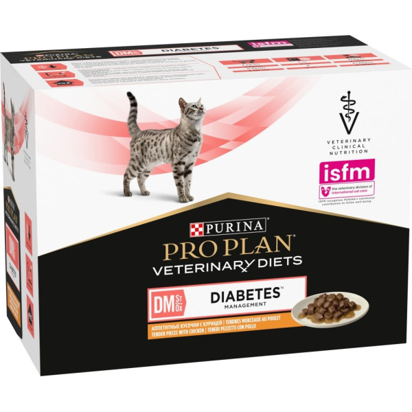 Purina pro plan vet feline dm chicken 850g