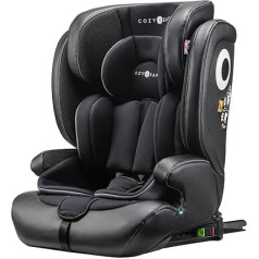 Cozy N Safe Hudson I-size EST-238 76-150 cm Child Car Seats, Approx. 15 Months - 12 Years, ISOFIX, Forward Facing Car Seat, Black/Grey