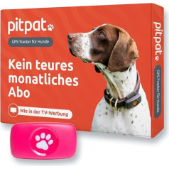 PitPat GPS izsekotājs suņiem, nav nepieciešams abonements, piemērots visiem suņiem un piemērots visām apkaklēm, vieds aktivitātes izsekotājs, neierobežota darbības rādiusa satelītu izsekošana