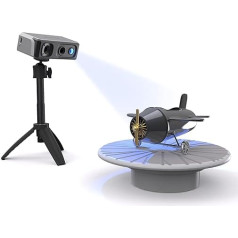 3DMakerpro rokas 3D skeneris, 0,02 mm precizitāte, 10 FPS ātrs skenēšanas ātrums ar pretdrebēšanas lēcu, 3D skeneris 3D printerim Windows/MacOS, rokas 3D skeneris Seal Lite - Premium komplekts