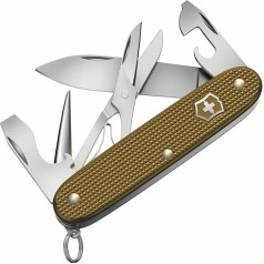 VICTORINOX Pioneer X Alox Limited Edition 2024 Pocket Knife 9 Functions Swiss Made Multitool with Scissors Includes Gift Box Terra Brown