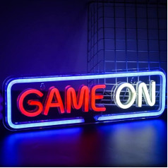 SIGNSHIP Spēle par neona zīmi LED neona gaisma sienas dekorēšanai USB barošana Cool Game Neon zīmes akrila mākslas sienas dekori spēļu istabai Bārs Party Decor Boys Dāvana