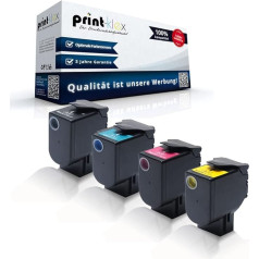 4 x Print-Klex Alternative XL tonera kasetnes, kas saderīgas ar Lexmark MC 2325 adw MC 2425 adw MC 2535 adwe MC 2640 adwe C2320K0 C2320C0 C2320M0 C2320Y0 BKCMY - Office Plus Series