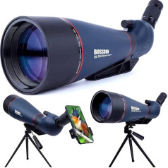 25-75 x 70 mm Spotting Scopes with Tripod, Phone Adapter & Carry Bag, Zoom BAK4 Prism 45 Degree Waterproof Telescope for Target Shooting, Bird Watching, Hunting, Wildlife Landscape (GN004-70)