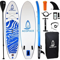 Надувные доски 3 м x 84 см Stand Up Paddle Board Durable SUP аксессуары ручной насос 3 шт. алюминиевые весла нескользящая палуба надувные доски для взрослых