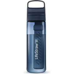 LifeStraw Go Series - BPA nesaturoša ūdens pudele ar ūdens filtru ceļošanai un ikdienas lietošanai - novērš baktērijas, parazītus, mikroplastmasu un uzlabo garšu