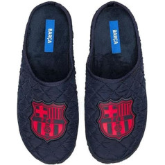 MARPEN SLIPPERS, Oficiālās FC Barcelona futbola dīvāna ziemas čības Unisex vīriešiem vai sievietēm, zilas krāsas