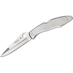 Spyderco Messer Police Plain, grau, viens izmērs