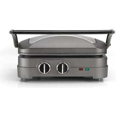 Cuisinart Griddle & Grill kontaktgrils ar 2 trauku mazgājamā mašīnā mazgājamām restītēm