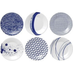 Royal Doulton Pazifik 23 cm Porzellan Pacific-Set, Blau, 6 Stück, 23 cm, 6