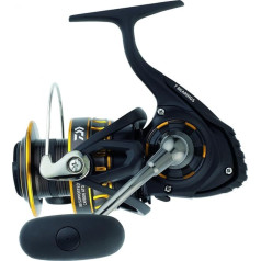 Daiwa BG8000 BG Salzwasser-Spinnrolle, 8000, 5,3: 1 Übersetzung, 6+1 Kugellager, 135,4 cm Abholrate, 15 kg max. Zugkraft, schwarz / gold