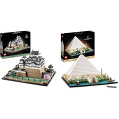 LEGO Architecture Burg Himeji, Modellbausatz für Erwachsene, Wahrzeichen-Kollektion & Architecture Cheops-Pyramide Bausatz zum Basteln als kreatives Hobby