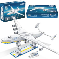 MISINI 57014 Technik 1/84 Antonov An-225 Mrija, 5350 gabaliņu liels militāro transporta lidmašīnu modelis kolekcionāriem, lidmašīnu komplekts pieaugušajiem