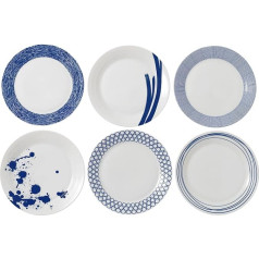 Royal Doulton Pacific Teller 28 Set von 6-New, Porzellan, Blau, 28,7 x 3,1 см, 28,7 x 28,7 x 3,1 см, 6