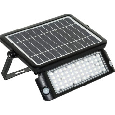 Luceco Solar Flutlicht 10W, Außenstrahler mit Bewegungsmelder - Strahler IP65 Wasserfest, 1080 Lumen Scheinwerfer für Garten