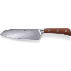 SKOTTSBERG® naži Santoku japāņu tērauda nazis 56-58 Hard, 17 cm, ļoti ass sviesta maigai griešanai, koka kastītē - ideāli piemērots dāvināšanai